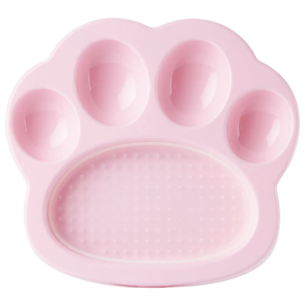 PetDreamHouse PAW 2-In-1 Mini Interactive Slow Feeder For Cats & Dogs (Baby Pink Paw) dog puzzle toy dog slow feeder dog treat ball dog brain toy dog feeder toy