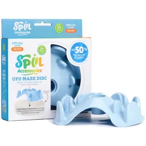 PetDreamHouse SPIN Accessories Interactive Slow Feeder Add-On For Cats & Dogs (Baby Blue UFO Maze Disc) dog bones rawhide chew sticks dog jerky bacon bone