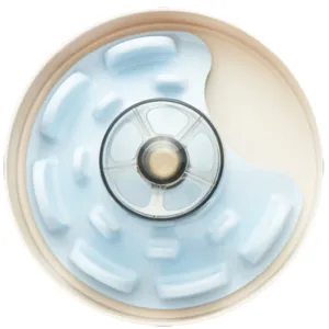 PetDreamHouse SPIN Interactive Slow Feeder For Cats & Dogs (Baby Blue UFO Maze) dog bones rawhide chew sticks dog jerky bacon bone