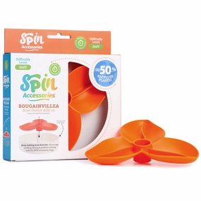 PetDreamHouse SPIN Accessories Interactive Slow Feeder Add-On For Cats & Dogs (Orange Bougainvillea) cat leash cat bowtie cat hat cat bandana cat costume