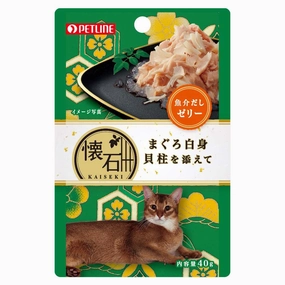 Petline Kaiseki Pouch Maguro White Meat with Scallop in Jelly Pouch Cat Food 40g x 12 natural cat food soft cat treats freeze dried cat food organic cat treats indoor cat food