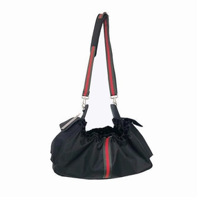Petote Gigi Sling Dog Carrier Black dog bowtie leather collar dog charm dog party wear dog scarf set