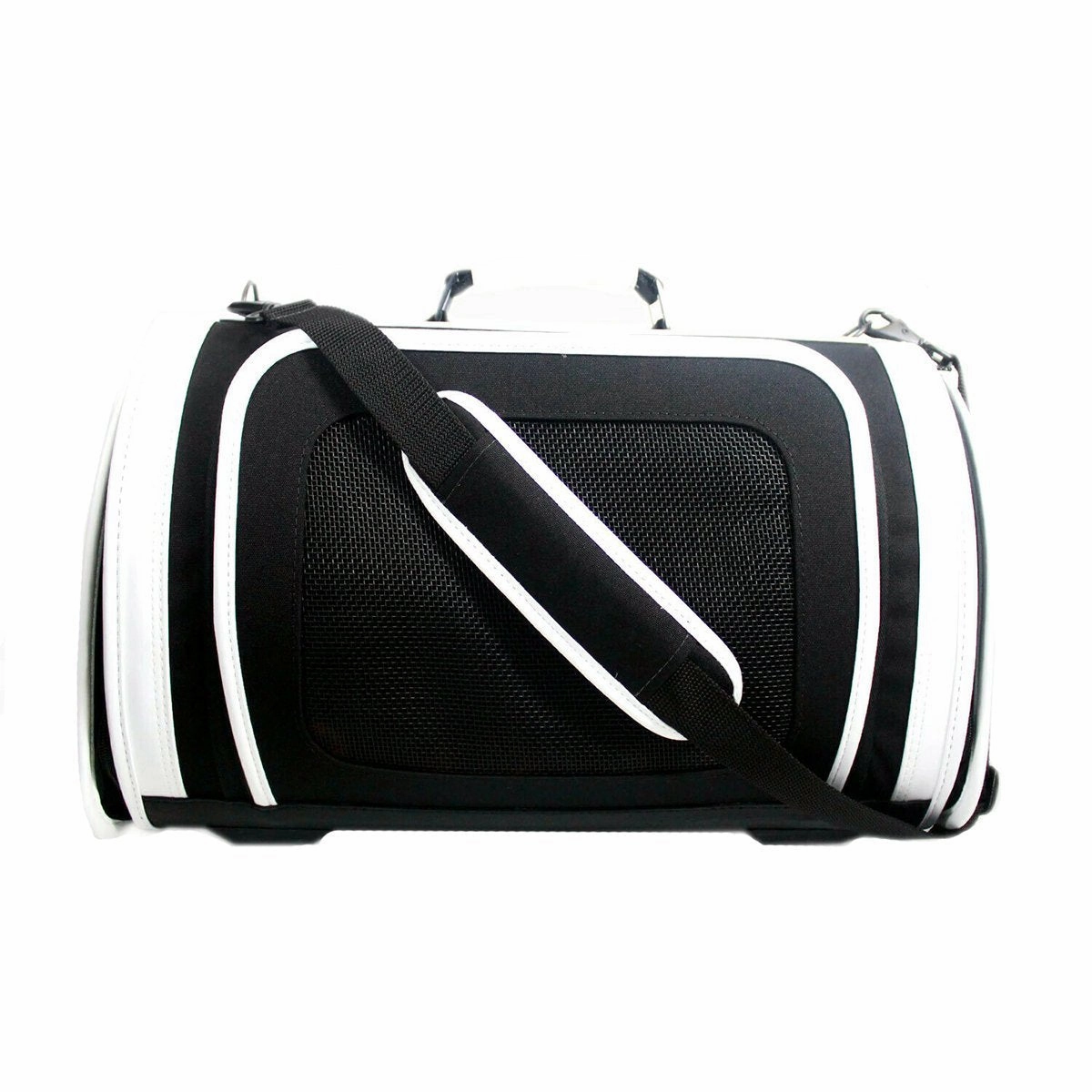 Petote Kelle Dog Carrier Black And White dog bowtie leather collar dog charm dog party wear dog scarf set
