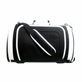 Petote Kelle Dog Carrier Black And White dog bowtie leather collar dog charm dog party wear dog scarf set