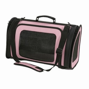 Petote Kelle Dog Carrier Pink And Black dog bowtie leather collar dog charm dog party wear dog scarf set