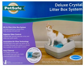 PetSafe Deluxe Crystal Litter Box System (& Accessories) cat grooming cat shampoo cat conditioner cat comb cat grooming glove