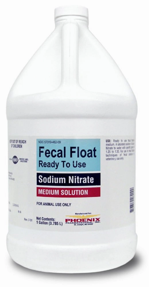 Phoenix Fecal Float, Ready To Use, Sodium Nitrate, 1 Gallon poultry remedies poultry supplement goat vitamins sheep probiotics animal health boost