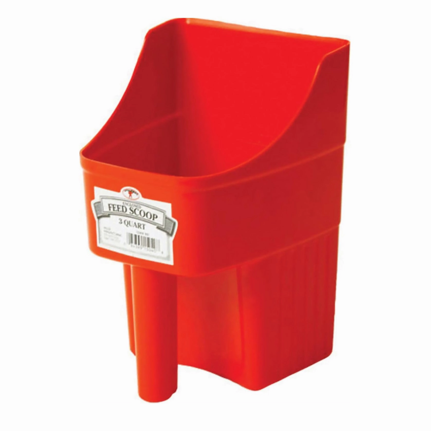Plastic Enclosed Feed Scoop, 3 Quart