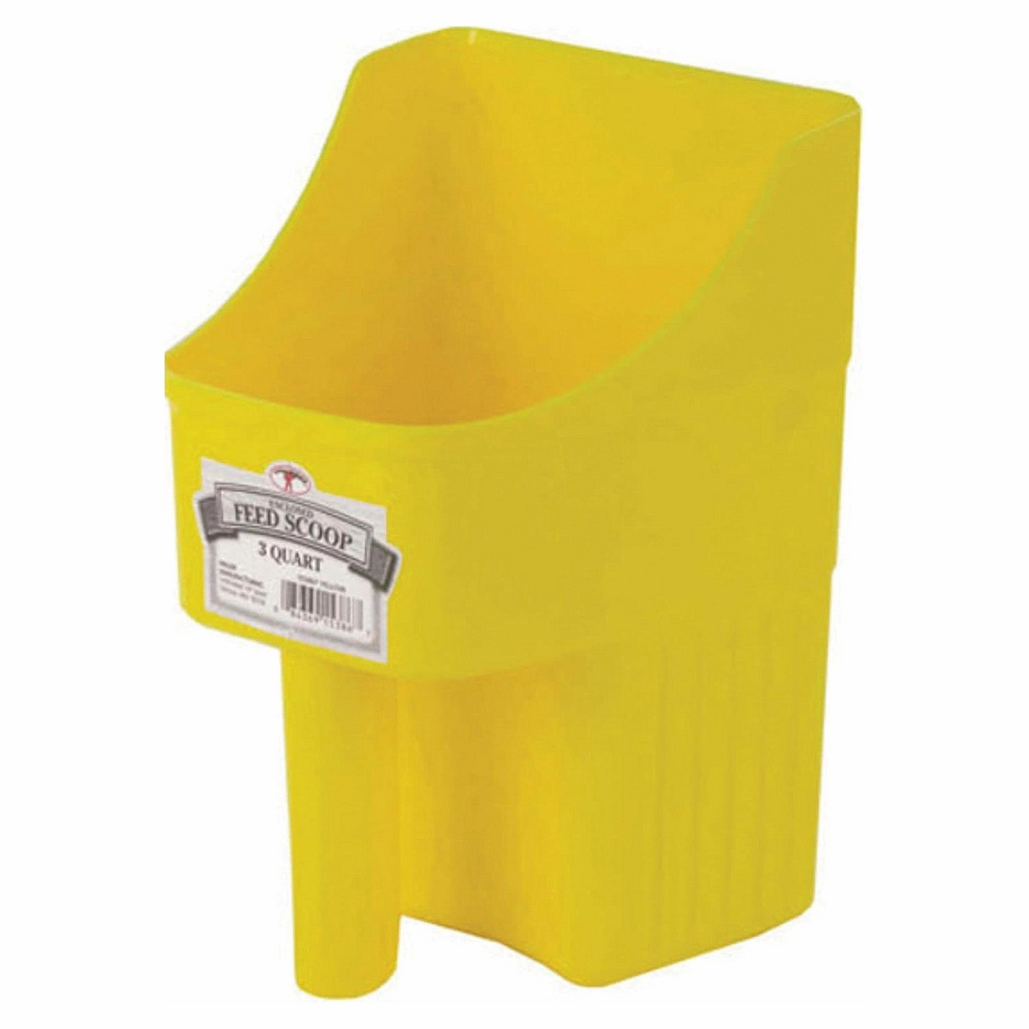 Plastic Enclosed Feed Scoop, 3 Quart