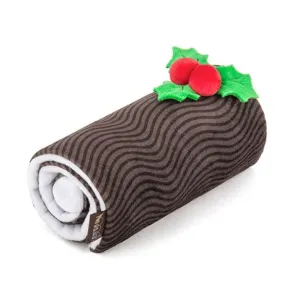 PLAY Holiday Classic Yummy Yuletide Log Plush Dog Toy dog bones rawhide chew sticks dog jerky bacon bone