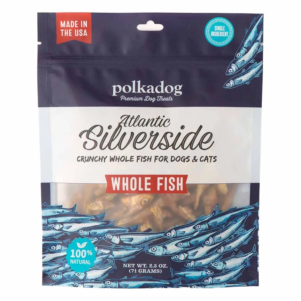 Polkadog Atlantic Silverside Grain-Free Treats For Cats & Dogs 2.5oz (Pouch) fly trap horse fly spray poultry fly control fly repellent farm fly solution