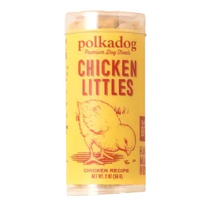 Polkadog Chicken Littles Training Bits Treats For Cats & Dogs 2oz (Mini Tube) dog sweater dog tuxedo dog dress holiday dog outfit dog birthday shirt