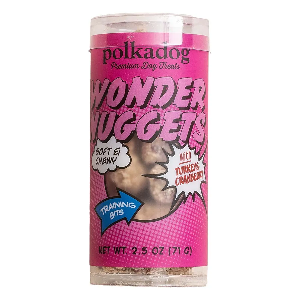 Polkadog Wonder Nuggets Turkey & Cranberry Dog Treats 2.5oz (Mini Tube) dog sweater dog tuxedo dog dress holiday dog outfit dog birthday shirt