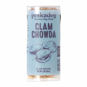 Polkadog Clam Chowda Treats For Cats & Dogs 2oz (Mini Tube) dog chew toys dog dental chews durable chew toys puppy chew toy bone chew