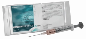 Prestige Tetanus, Single Dose Vaccine for Horses, Cattle, Swine, & Sheep sheep feed sheep mineral sheep hay sheep pellets sheep salt block