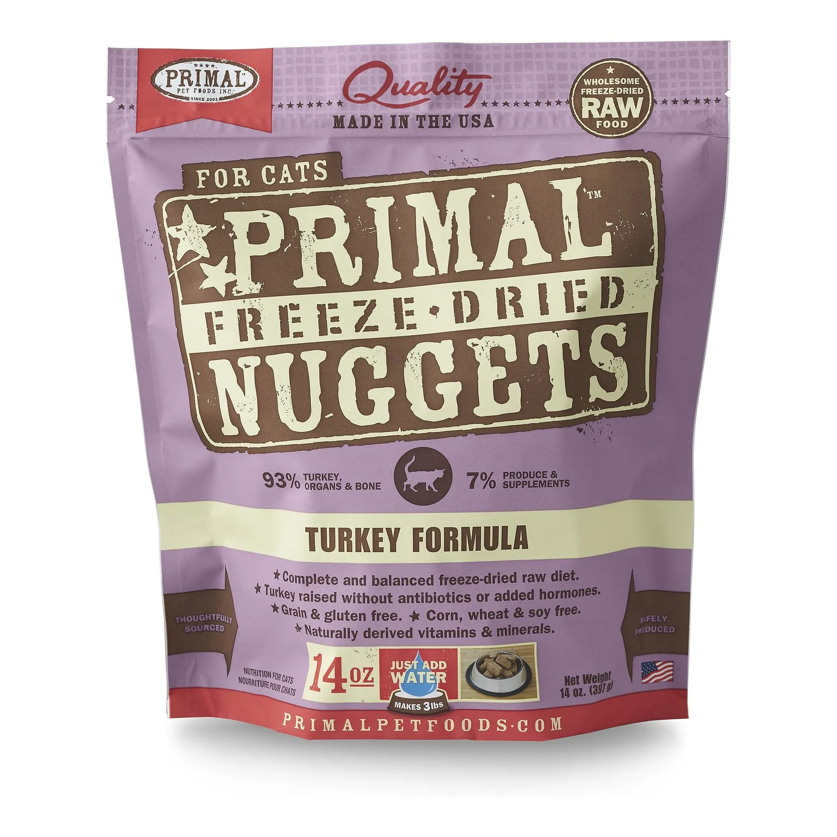 Primal Nuggets Turkey Freeze-Dried Cat Food cat supplies cat house cat tree cat feeder cat collar