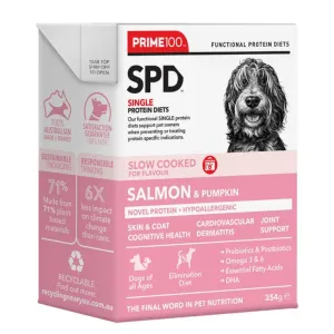 Prime100 SPD Slow Cooked Salmon & Pumpkin Wet Dog Food 354g dog sweater dog tuxedo dog dress holiday dog outfit dog birthday shirt
