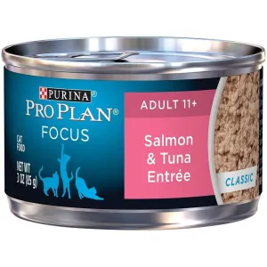 Pro Plan Senior Salmon & Tuna Entree Wet Cat Food cat treats toys for cats cat hair remover cat cleaning supplies cat food bowl