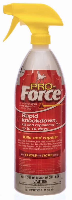 Pro-Force Fly Spray by Manna Pro, 32 oz poultry remedies poultry supplement goat vitamins sheep probiotics animal health boost