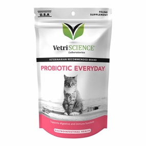 Probiotic Daily Cat, 60 Bite Sized Soft Chews cat scratchers cat towers cat window perch cat heating pad cat calming spray