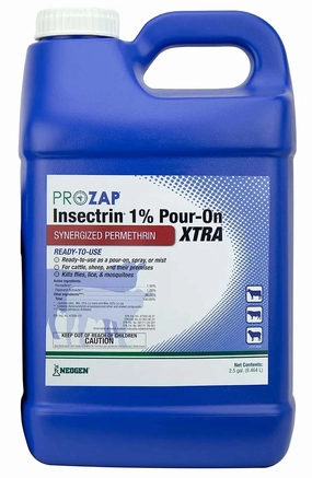 Prozap Insectrin 1% Pour-On Xtra, 2.5 gal sheep feed sheep mineral sheep hay sheep pellets sheep salt block