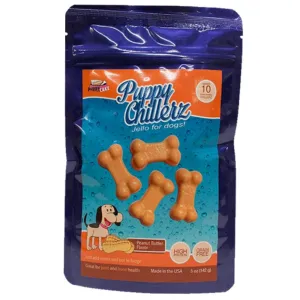 Puppy Chillerz Peanut Butter Flavour Jello For Dogs 5oz chicken fence goat pen animal fencing electric fencing portable livestock fence
