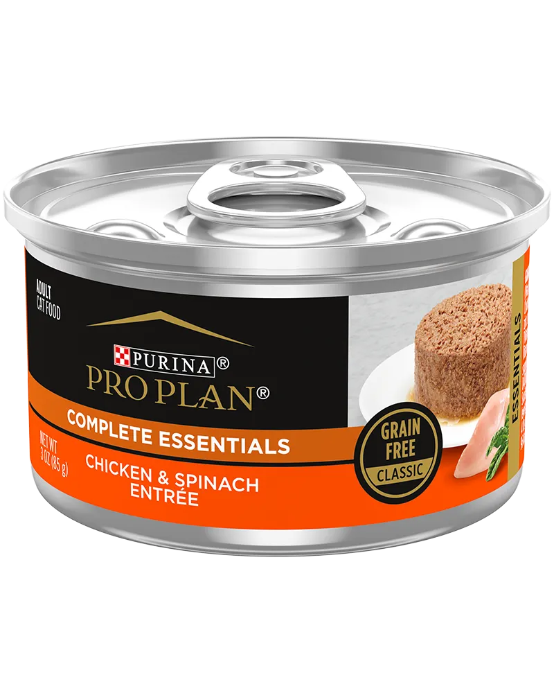 Purina Pro Plan Savor Adult Chicken, Spinach entree Pate Canned Cat Food cat treats toys for cats cat hair remover cat cleaning supplies cat food bowl