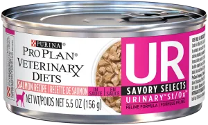 Purina Pro Plan Veterinary Diets UR Urinary St/Ox Savory Selects Salmon Wet Cat Food cat supplies cat house cat tree cat feeder cat collar
