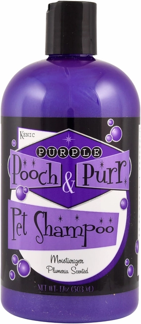 Purple Pooch & Purr Pet Shampoo cat grooming cat shampoo cat conditioner cat comb cat grooming glove