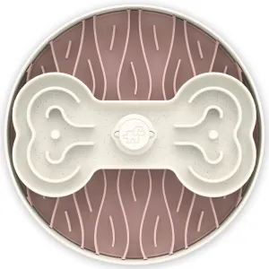 Puzzle Feeder Interactive Dog Bowl (Broken Wave, Pink) dog bones rawhide chew sticks dog jerky bacon bone