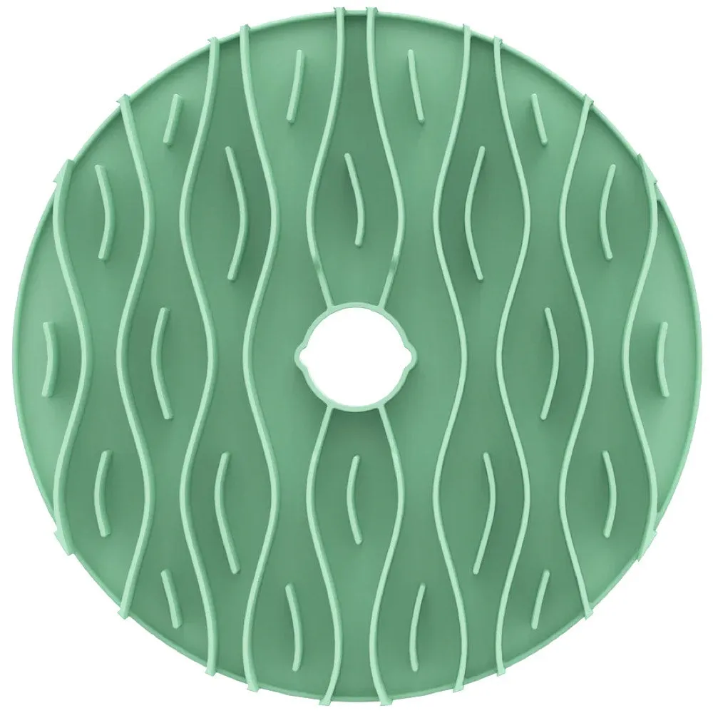 Puzzle Feeder Interactive Dog Bowl Slowing Mat Accessory (Green) dog bones rawhide chew sticks dog jerky bacon bone