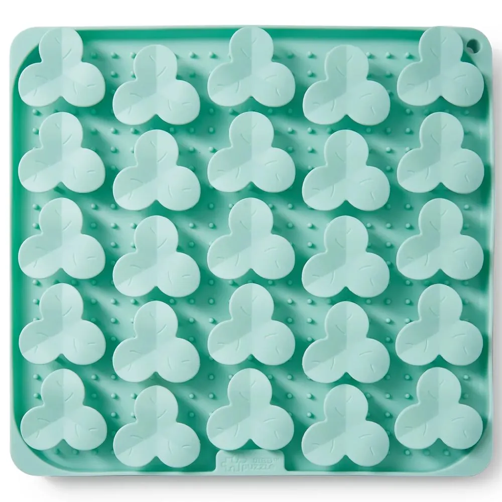 Puzzle Feeder Interactive Dog Slow Feeder Mat (Green) dog bones rawhide chew sticks dog jerky bacon bone