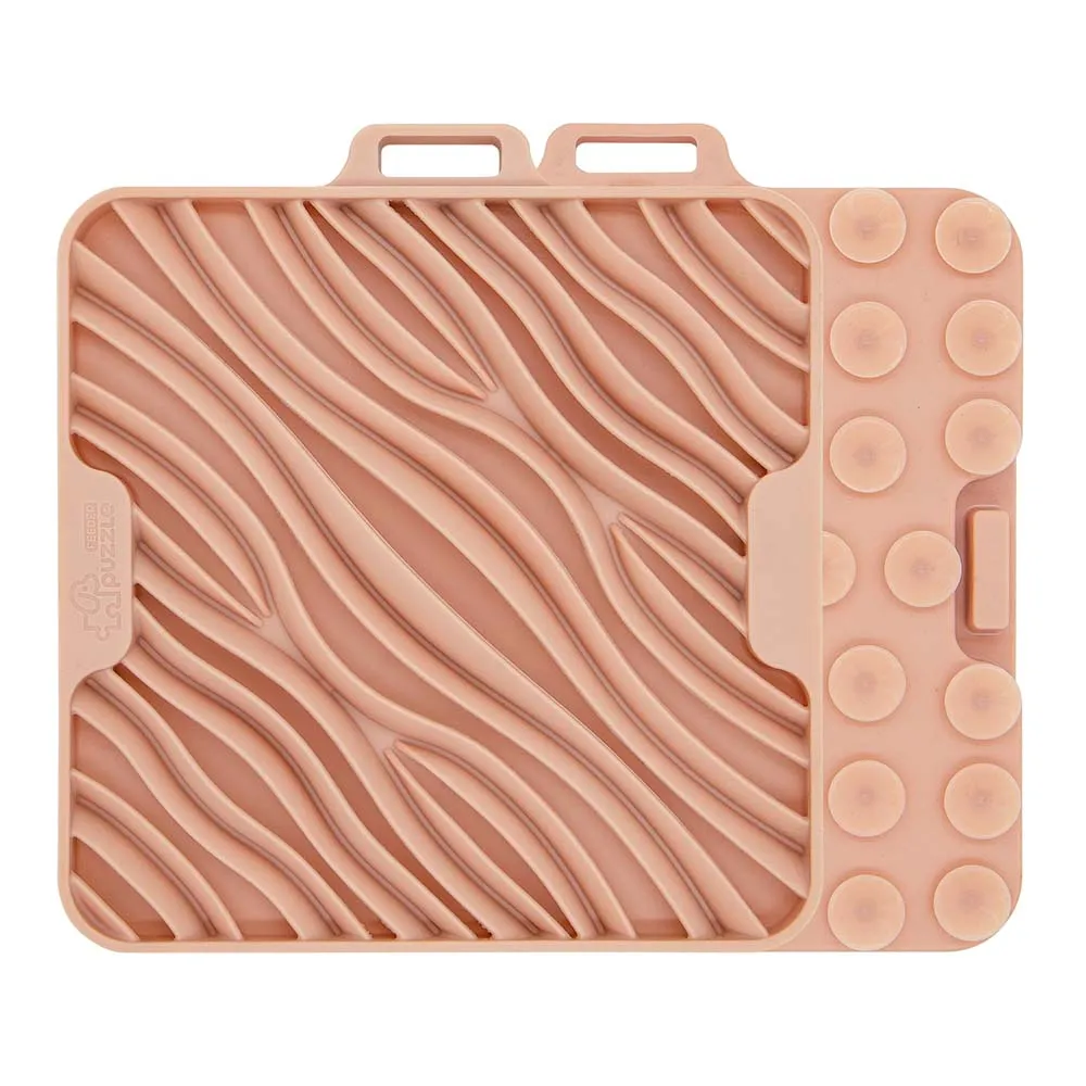 Puzzle Feeder Lick Mat for Dogs and Cats (Puzzle Feeder Wave) dog travel bowl foldable dog bowl dog water dispenser automatic dog feeder raised dog bowl