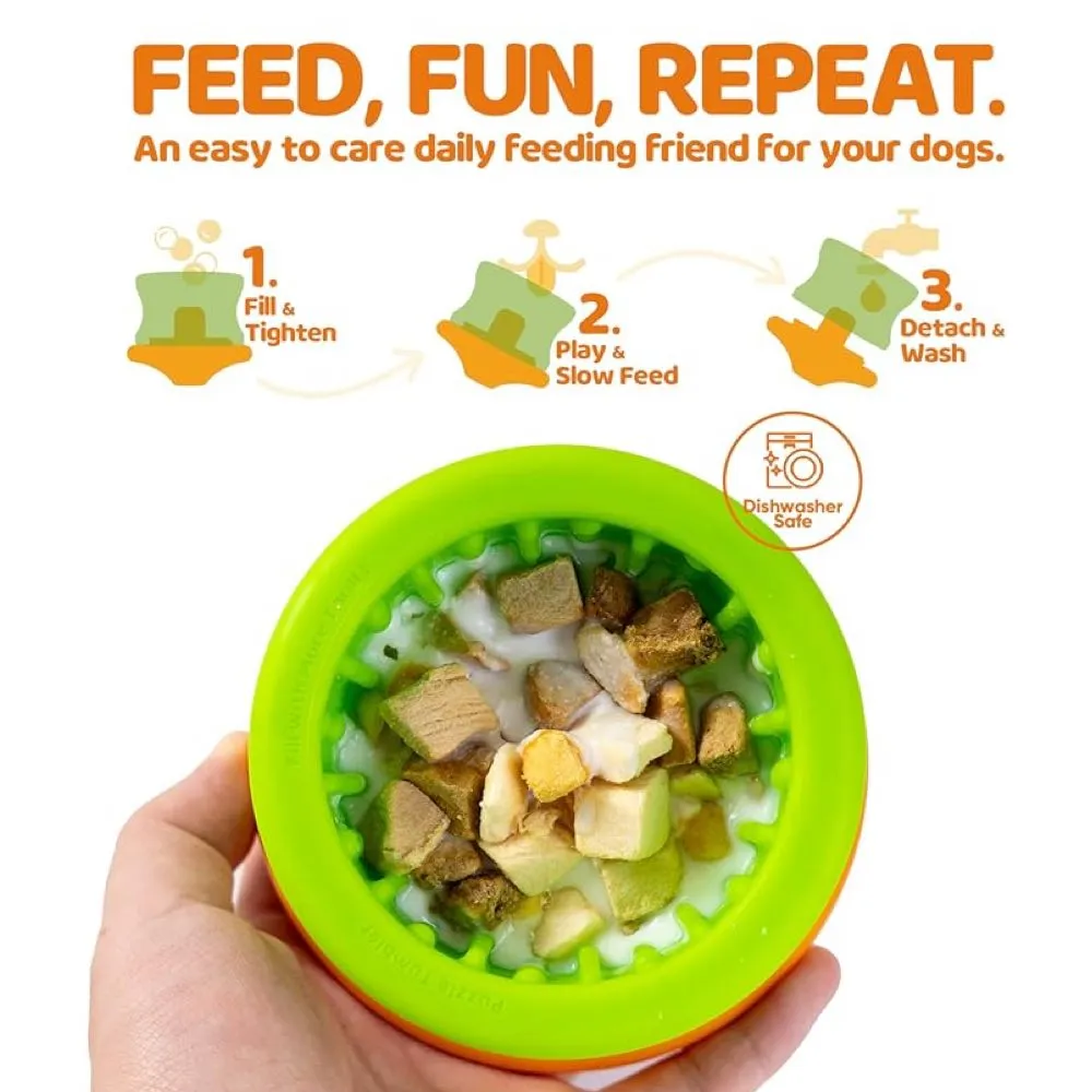 Puzzle Feeder Tumbler Interactive Dog Toy (Small / Medium)