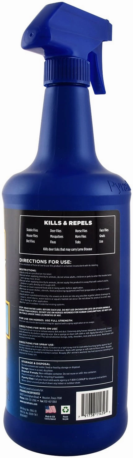 Pyranha Equine Spray & Wipe