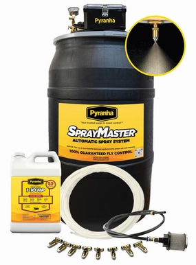 Pyranha SprayMaster Misting Barn Fly Spray System Kit & Accessories tuff dog toys durable toys for dogs chew tested toys hard chew toy strong plush