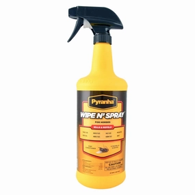 Pyranha Wipe N' Spray Fly Spray for Horses tuff dog toys durable toys for dogs chew tested toys hard chew toy strong plush