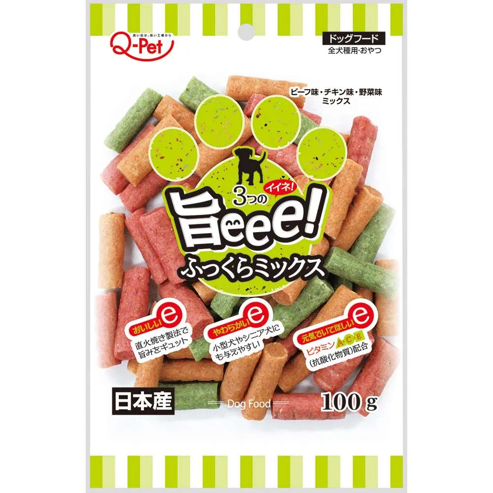 Q-Pet Umaeee! Mix Dog Treats 100g (Exp Jul 2025) dog supplies dog food toys accessories dog bed