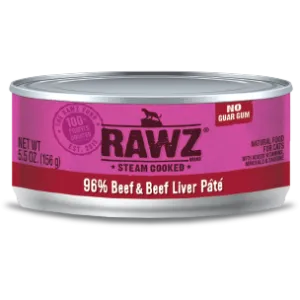 RAWZ 96% Beef and Liver Pate Wet Cat Food cat treats toys for cats cat hair remover cat cleaning supplies cat food bowl