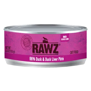 RAWZ 96% Duck & Duck Liver Pate Wet Cat Food cat treats toys for cats cat hair remover cat cleaning supplies cat food bowl
