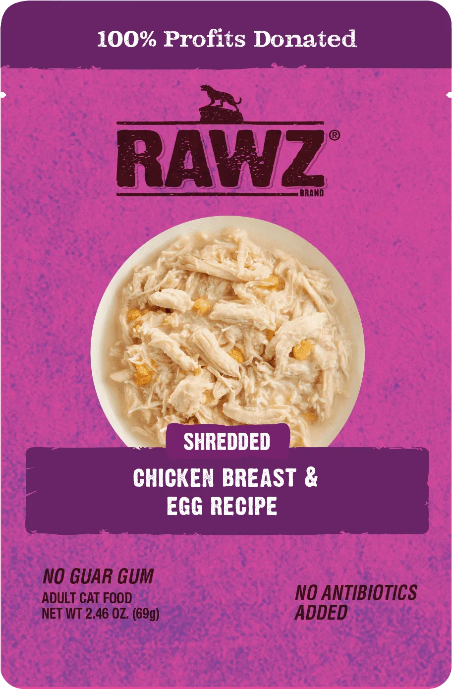 RAWZ Shredded Chicken Breast & Egg Wet Cat Food Pouch cat supplies cat house cat tree cat feeder cat collar