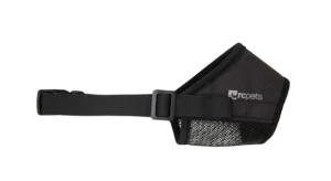 RC Pets Soft Fit Dog Muzzle - Heather Black - dog pain relief hip joint supplement senior dog care pet arthritis aid dog skin supplement