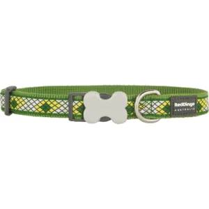 Red Dingo Monty Dog Collar (Green) dog bones rawhide chew sticks dog jerky bacon bone
