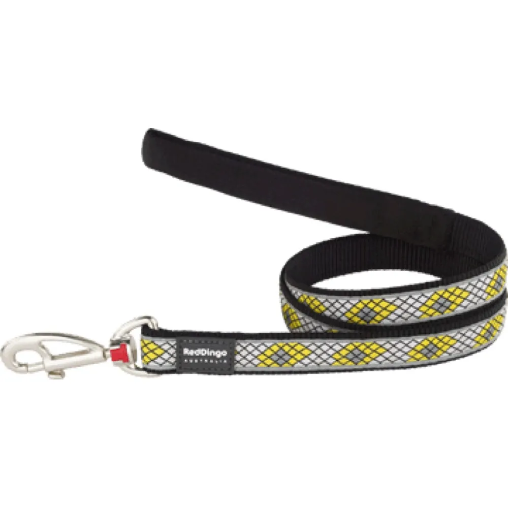 Red Dingo Monty Fixed Length Lead Dog Leash (Black) dog bones rawhide chew sticks dog jerky bacon bone