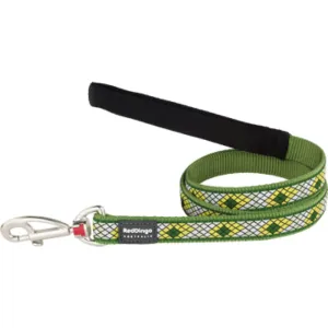 Red Dingo Monty Fixed Length Lead Dog Leash (Green) dog bones rawhide chew sticks dog jerky bacon bone