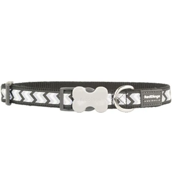 Red Dingo Reflective Ziggy Dog Collar (Black) dog bones rawhide chew sticks dog jerky bacon bone