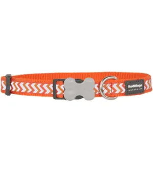 Red Dingo Reflective Ziggy Dog Collar (Orange) grain free dog food natural dog biscuits high protein dog food dog food pack dog meat sticks