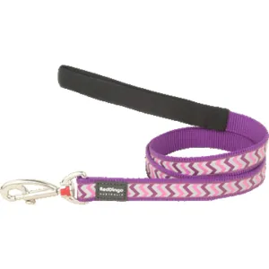 Red Dingo Reflective Ziggy Fixed Length Lead Dog Leash (Purple) dog bones rawhide chew sticks dog jerky bacon bone