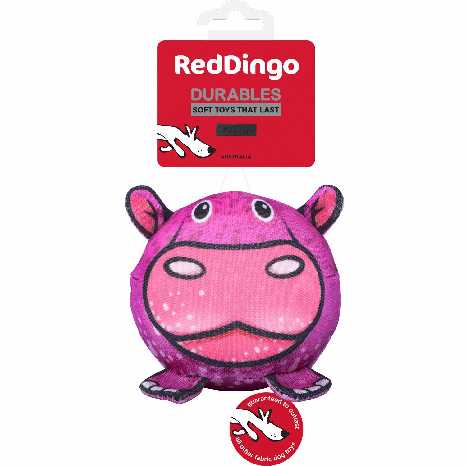 Red Dingo Harry the Hippo Durables Ball