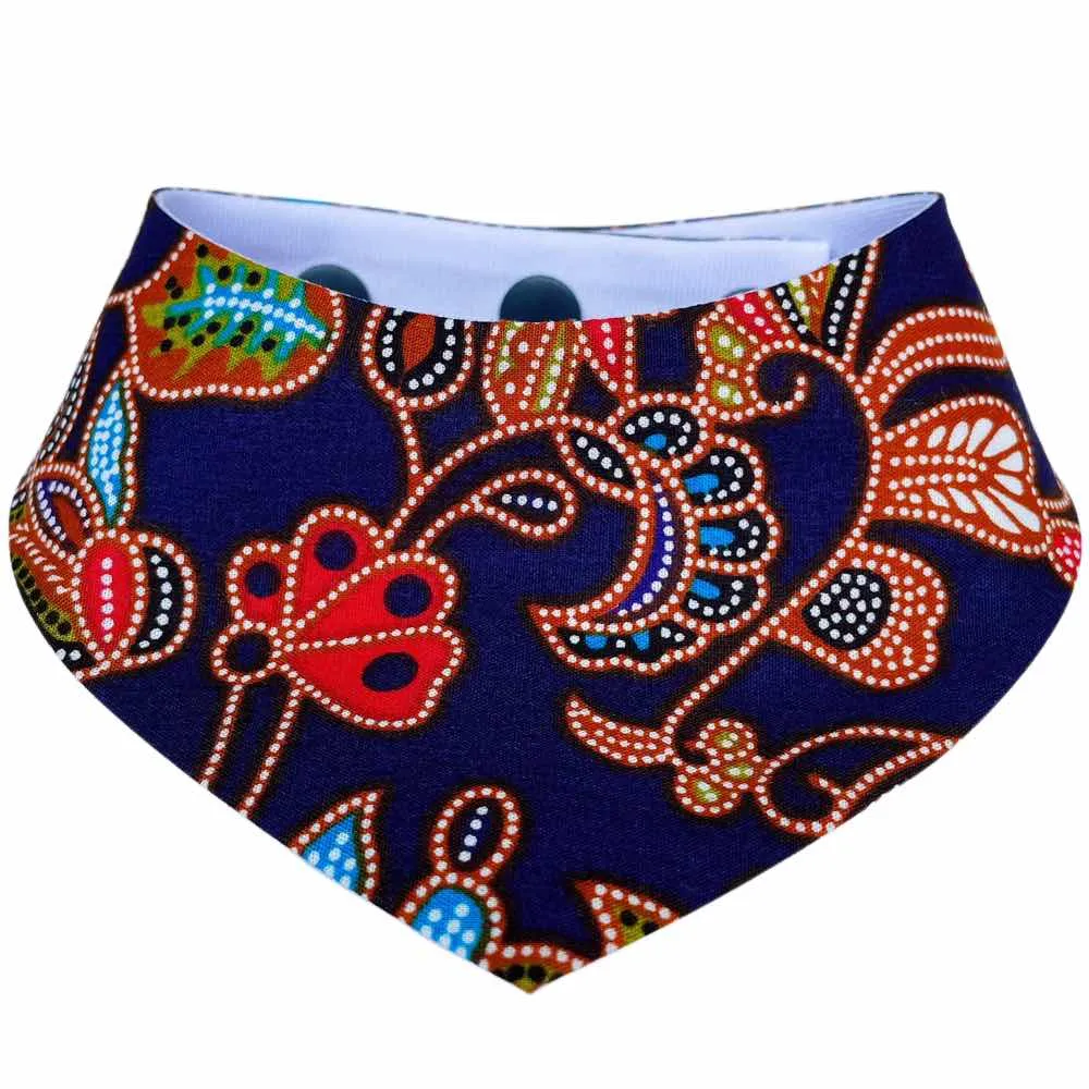 RuffCo Handcrafted Reversible Bandana For Cats & Dogs (Blue Batik) grain free dog food natural dog biscuits high protein dog food dog food pack dog meat sticks